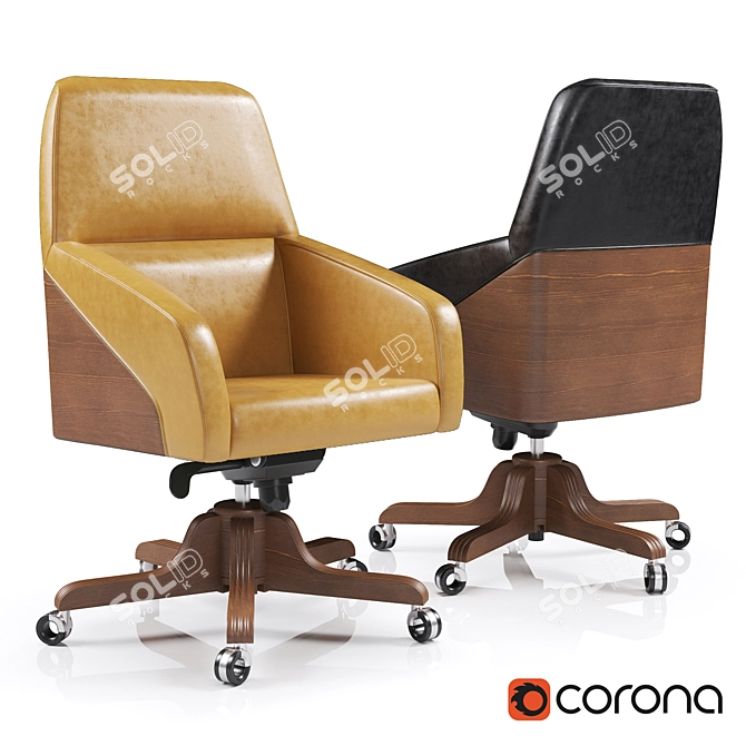 Modern Armchair: Stylish and Comfortable 3D model image 2