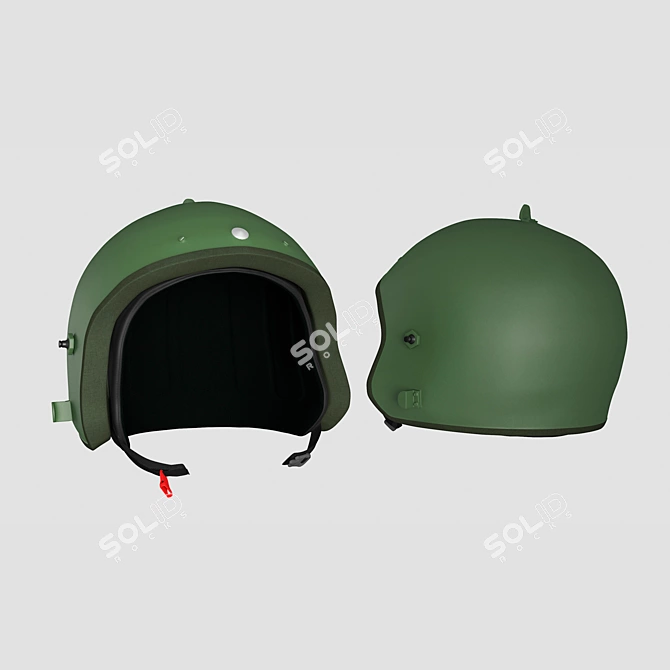 Advanced ZSh 1-2 Helmet 3D model image 2
