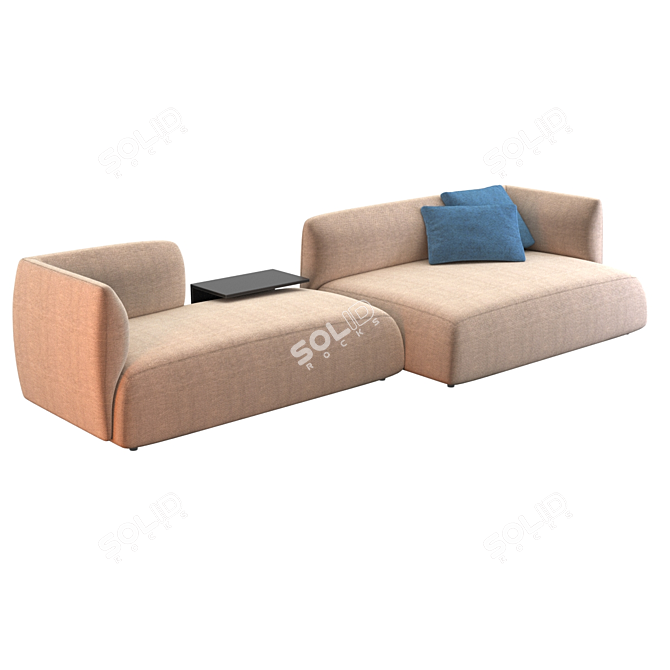 Cozy Italia Sofa, Composition 01 3D model image 1