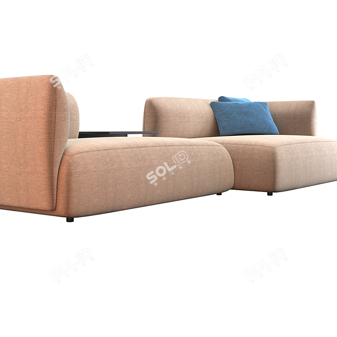 Cozy Italia Sofa, Composition 01 3D model image 3