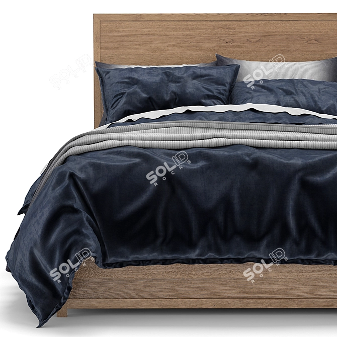 RH Teen Laguna Bed 2 - Sleek & Stylish Modern Design 3D model image 2