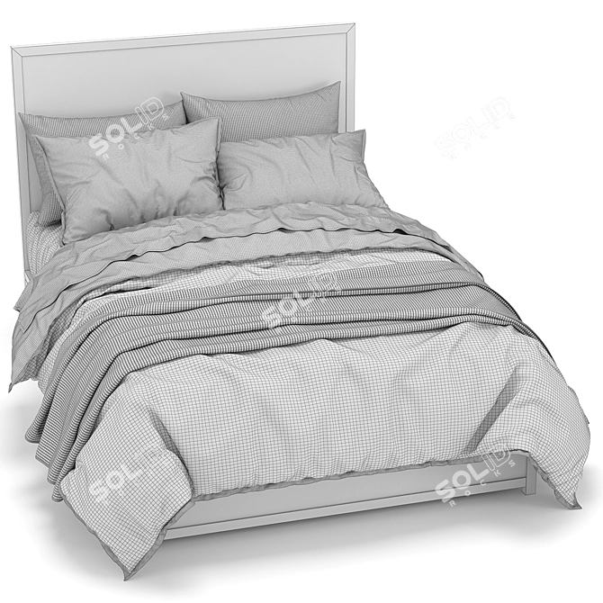 RH Teen Laguna Bed 2 - Sleek & Stylish Modern Design 3D model image 5