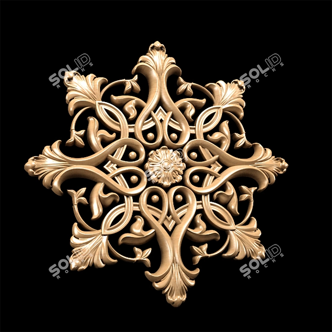 Classic Carving Trim for CNC Router 3D model image 2