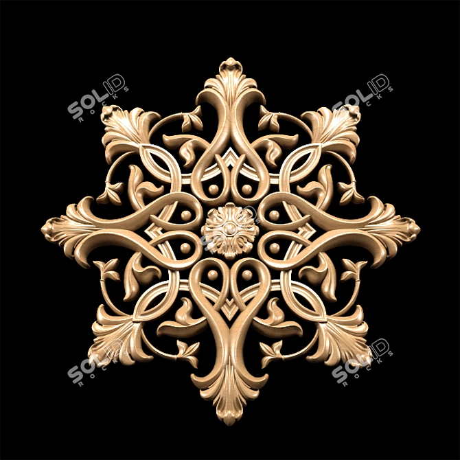 Classic Carving Trim for CNC Router 3D model image 3