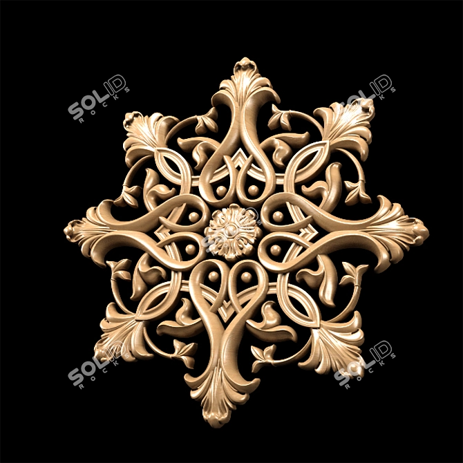 Classic Carving Trim for CNC Router 3D model image 4
