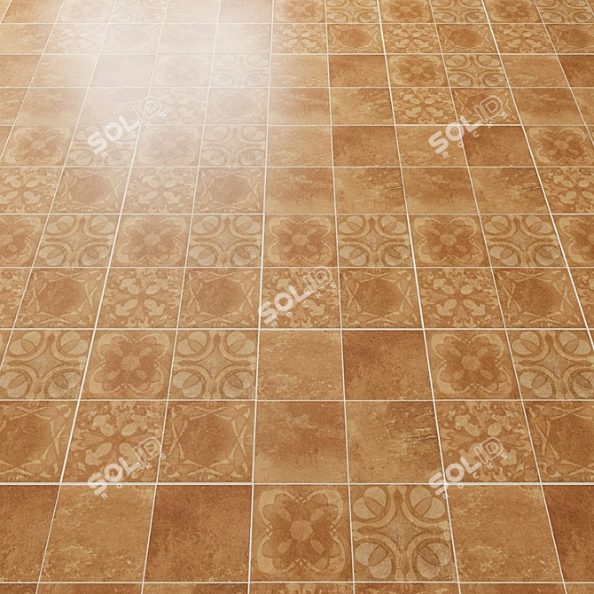 Dual Gres Antigua Floor Tile 3D model image 3