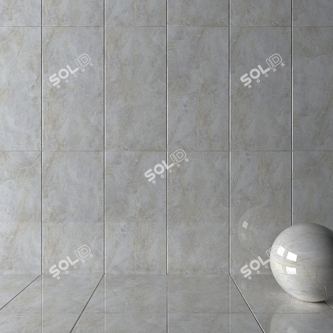 Amazon Bone Wall Tiles - Stunning Multi-textured Design 3D model image 2