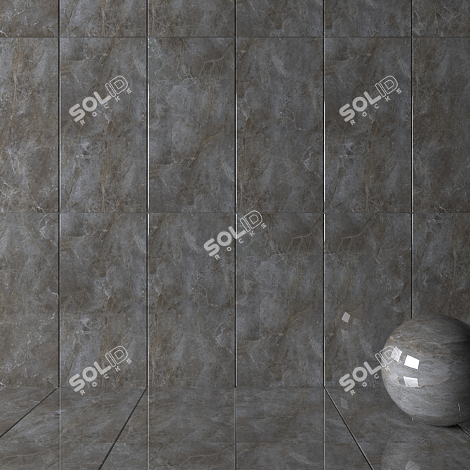 YURTBAY AMAZON Gray Wall Tiles 3D model image 2