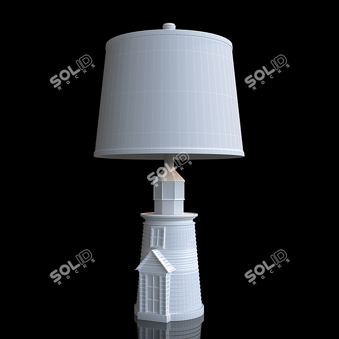 Coastal Glow Nantucket Lighthouse Table 3D model image 3