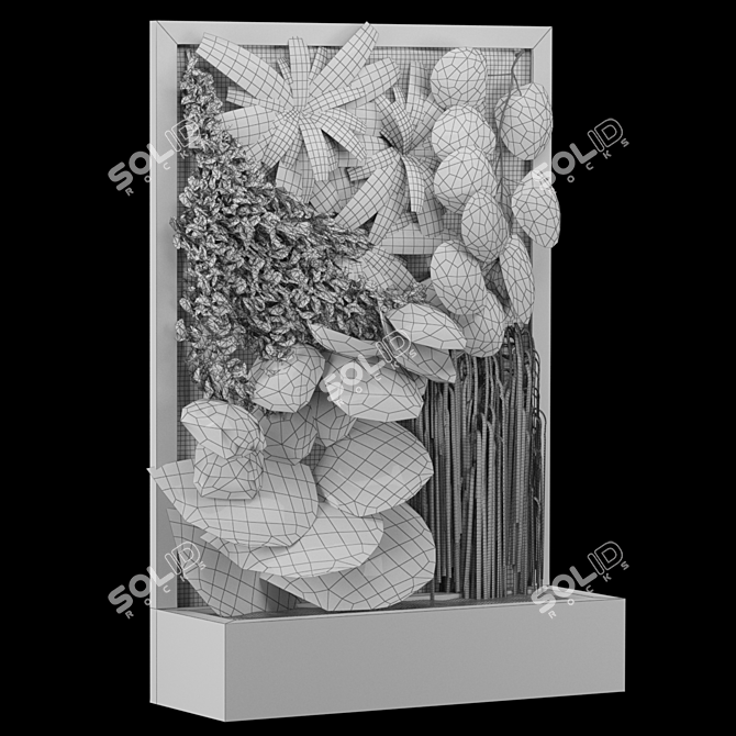 Vertical Garden Oasis: Modern Plant Life 3D model image 2