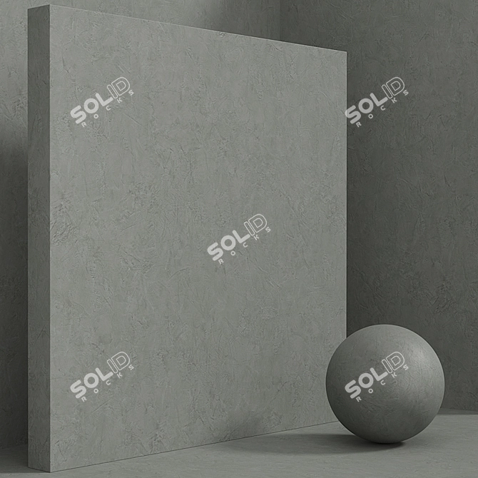 Title: Seamless Concrete Plaster Set 3D model image 5