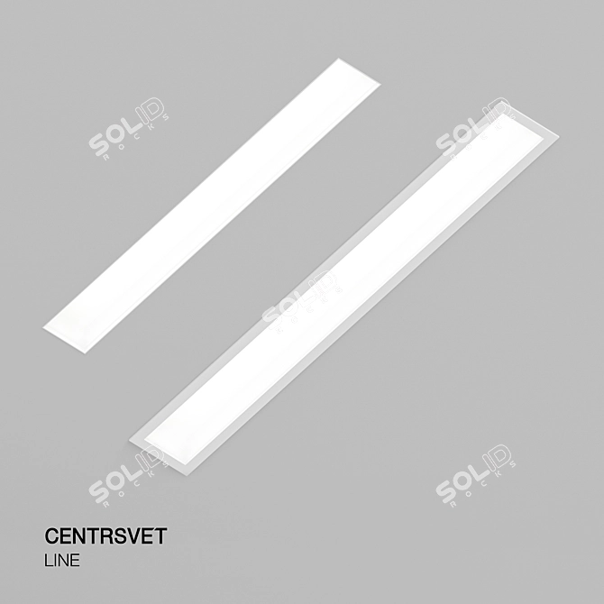 Om 3M Dif Line: Sleek Linear Lighting 3D model image 2