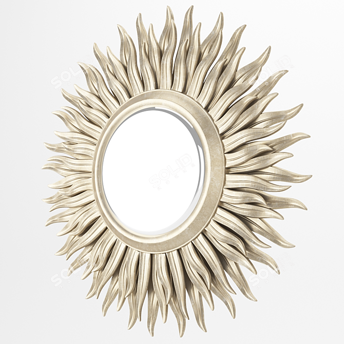 Elegant Chelini Mirror - Reflect in Style! 3D model image 2