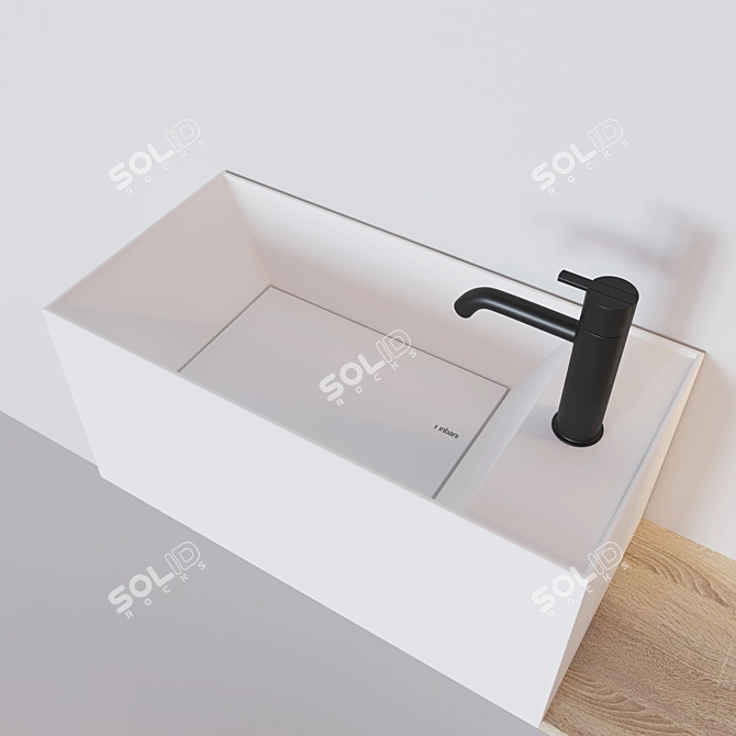 Facett Compact Basin Set | Modern Design 3D model image 3