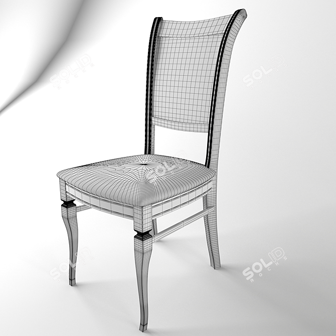 Elegant Dining Chair 3D model image 3