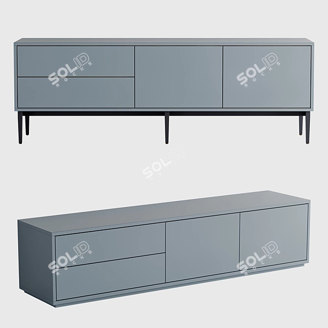 Versatile Pixel Cabinet Chest 3D model image 2