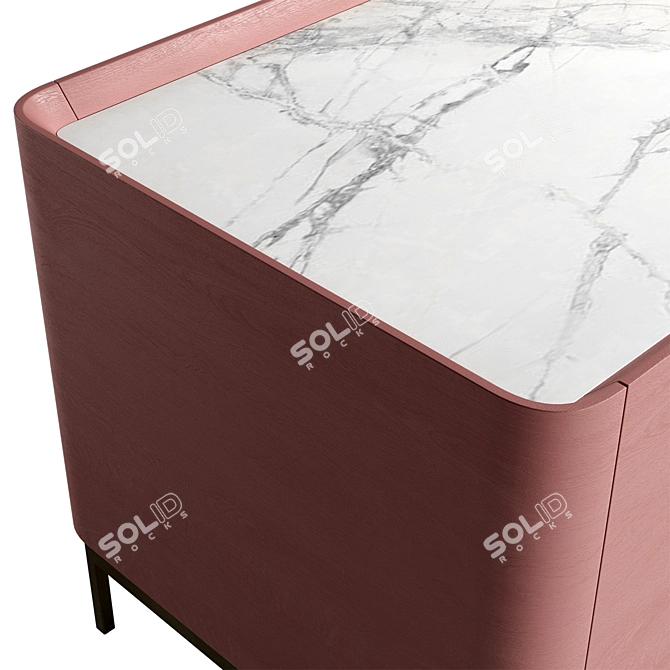 Elegant Iris Chest of Drawers 3D model image 4