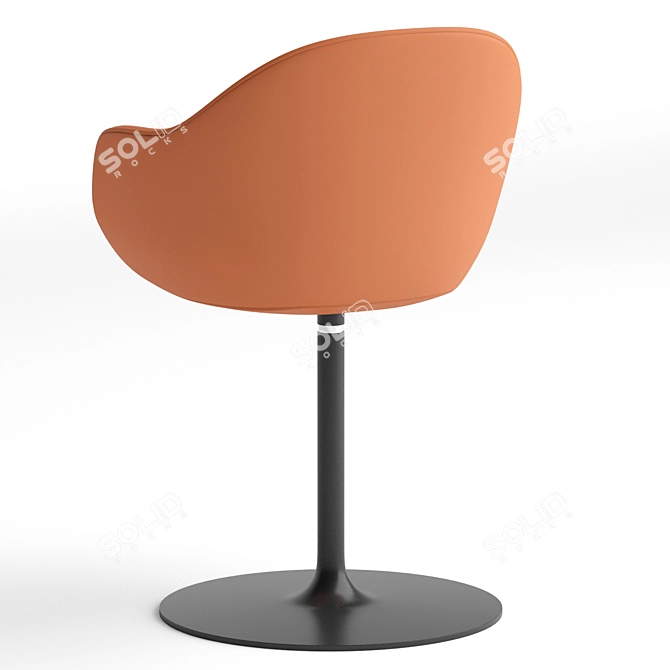 Elegant Lady Soft Calyx Chair 3D model image 2