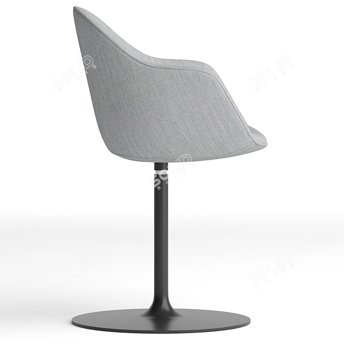 Elegant Lady Soft Calyx Chair 3D model image 3