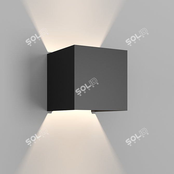 Elegant DAVOS Wall Light 3D model image 1