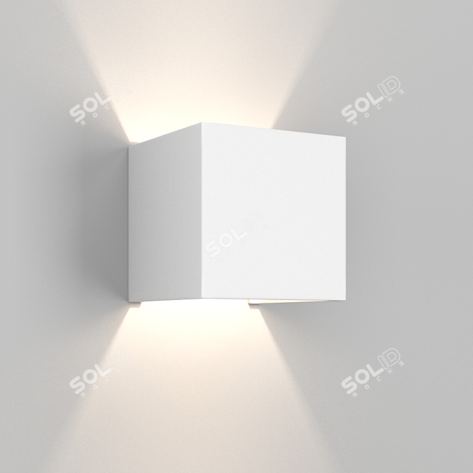 Elegant DAVOS Wall Light 3D model image 2