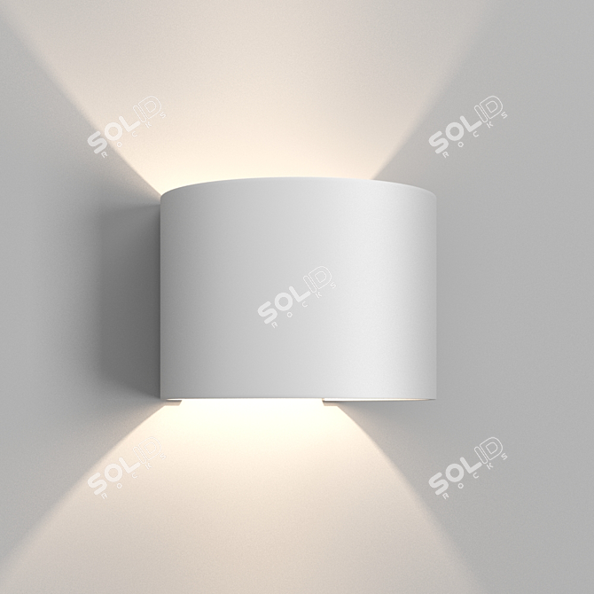 DAVOS Wall Light: Modern Design, Warm Glow 3D model image 2