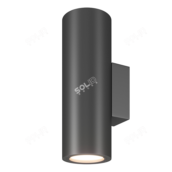 Volcano Wall Light: Modern Design, IP54 Protection 3D model image 1