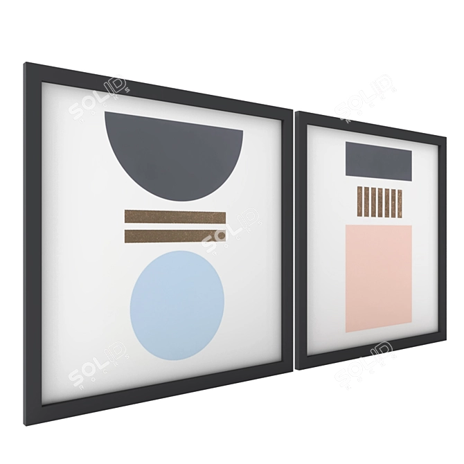 Elegant Assembly Wall Art Prints 3D model image 2