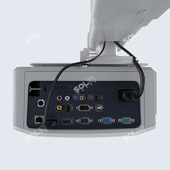 Interactive Education Set: Smart SBM685 Whiteboard with Vivitek DH758UST Projector and Mount 3D model image 4