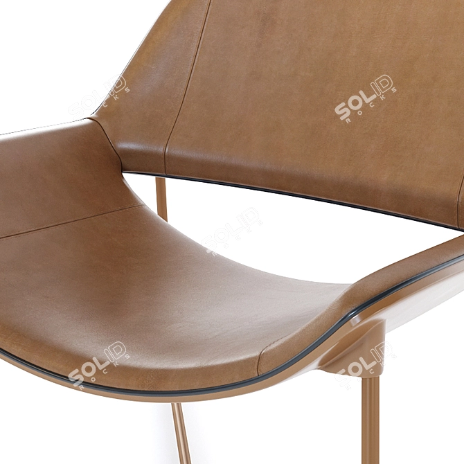 Sleek Doimo Brasil Armchair 3D model image 4