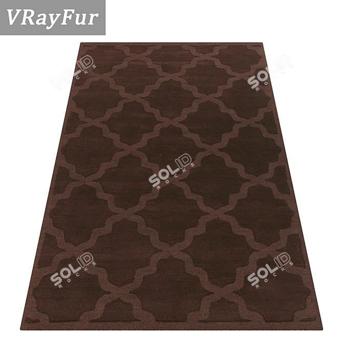 Luxury Rug Set: High-Quality Textures - 3 Variations 3D model image 2