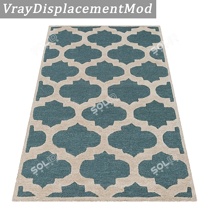 Luxury Rug Set: High-Quality Textures - 3 Variations 3D model image 3
