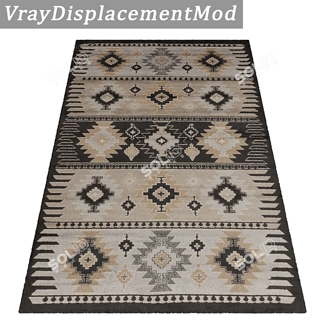 Luxury Carpet Set: High-Quality Textures for Versatile Scenes 3D model image 3