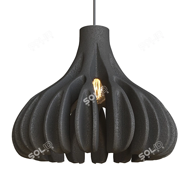 Java Pendant Lamp: Vibrant Colors & Unique Design 3D model image 2