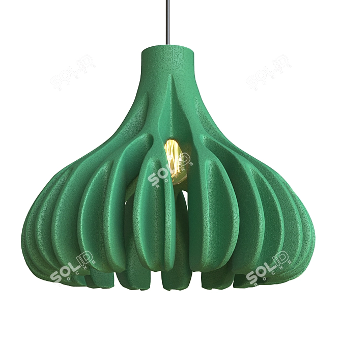 Java Pendant Lamp: Vibrant Colors & Unique Design 3D model image 5