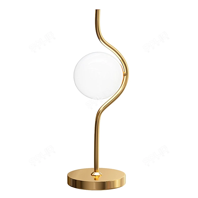 Wave Table Lamp 3D model image 1