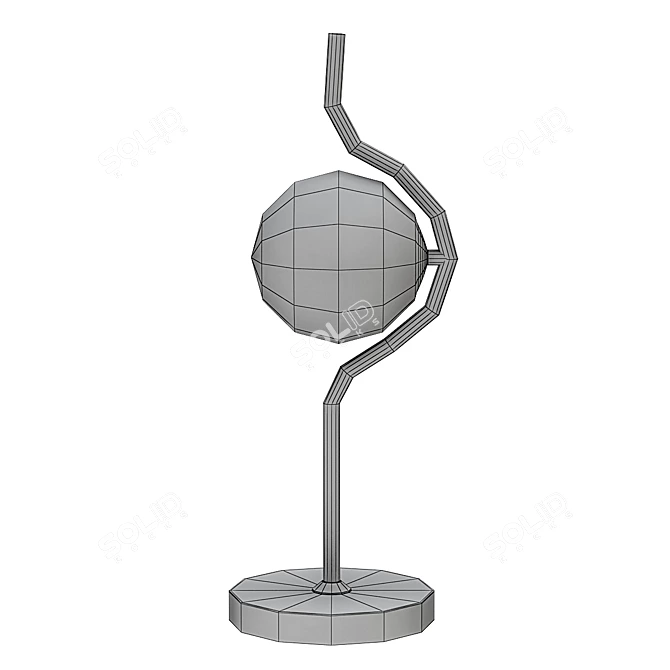 Wave Table Lamp 3D model image 2