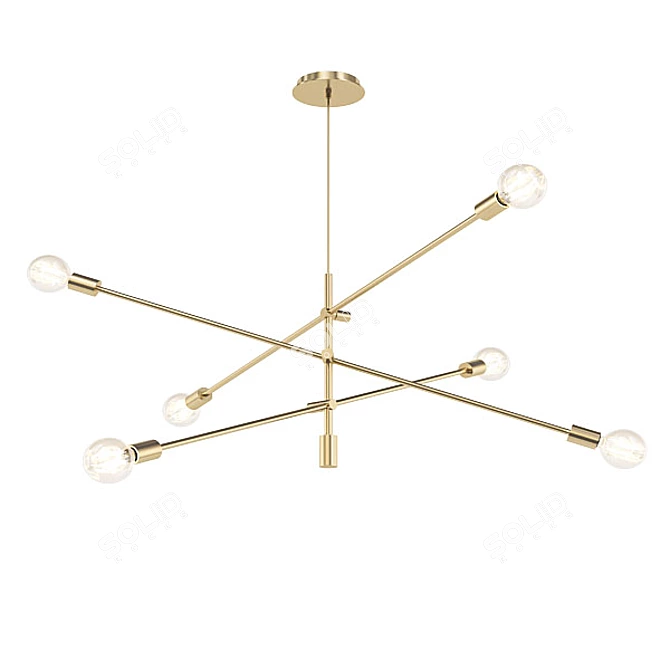 Modern Collection Chandeliers 3D model image 4