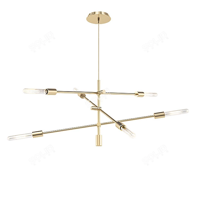 Modern Collection Chandeliers 3D model image 5