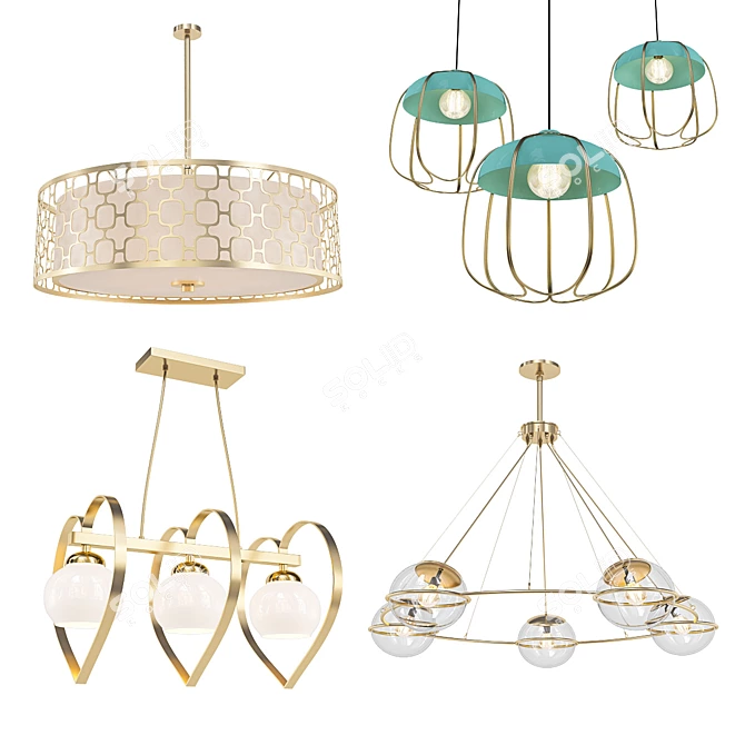 Modern Lighting Collection 3D model image 1