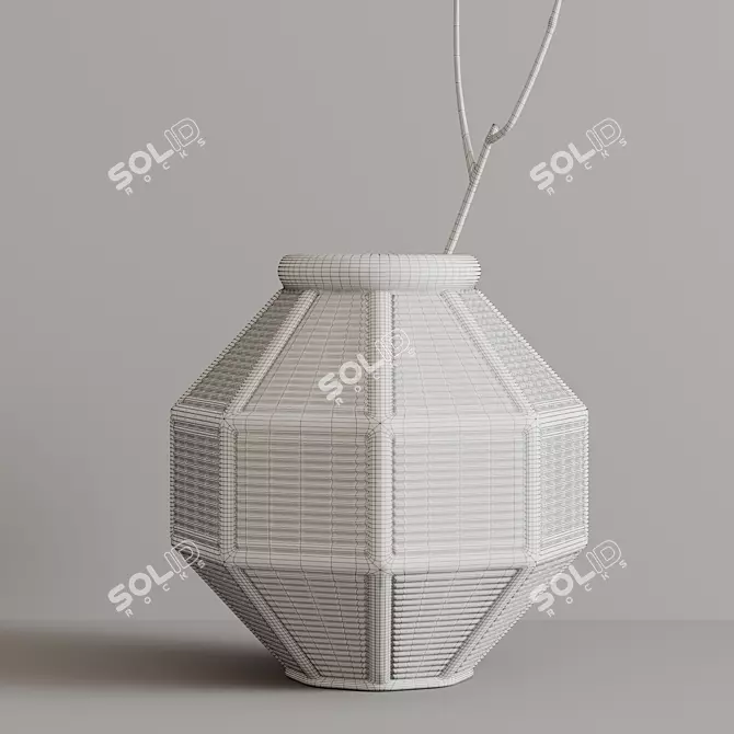 Elegant Ceramic Vase 3D model image 2