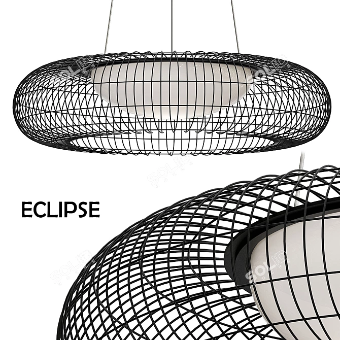 Modern Pendant Light: Eclipse 3D model image 1