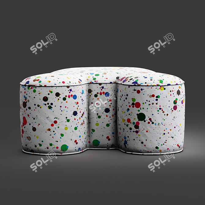 Whimsical Mickey Mouse Ottoman - Perfect for Disney Fans! 3D model image 4