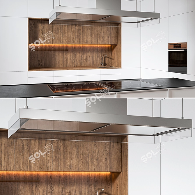 Modern Kitchen Model: 3dsmax2014 & V-ray 3D model image 3