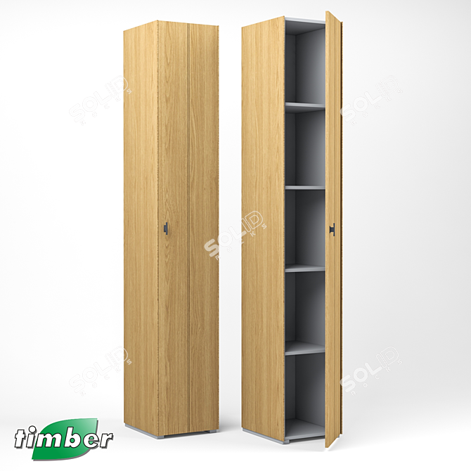 Modern Modena Timber Cabinet by Timber-Mebel 3D model image 4