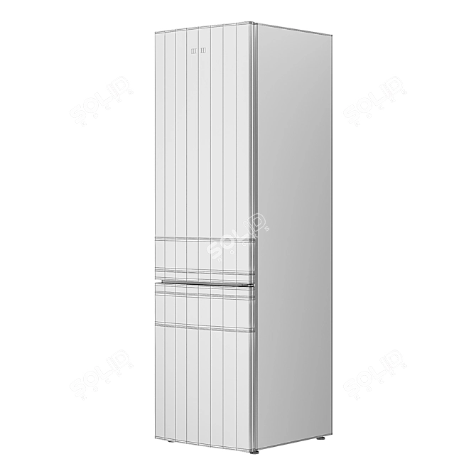 Samsung RB5000: Innovative SpaceMax Fridge 3D model image 4