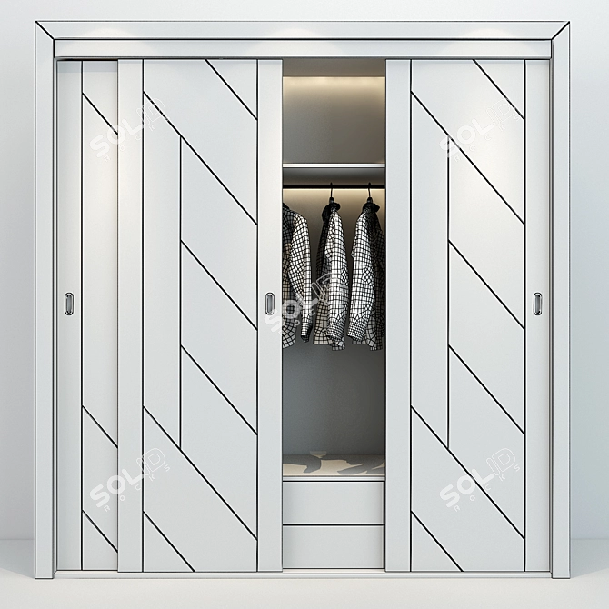 Modern Storage Solution: Cabinet_008 3D model image 3