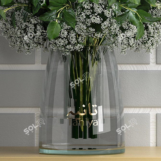 Elegant Home Decor Set 3D model image 5