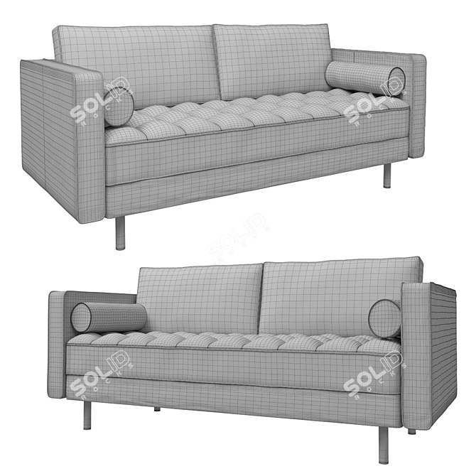 La Forma Sofa Debra: Elegant & Stylish 3D model image 3