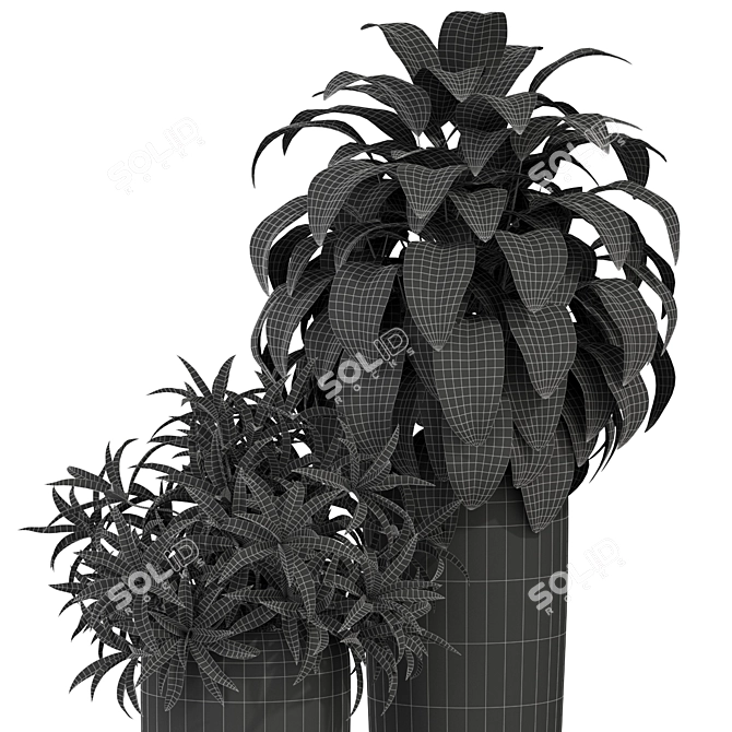 Royal Fleurami: Exquisite Plants Collection 3D model image 3